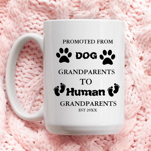 Mug Promu aux grands-parents faire-part de grossesse
