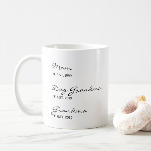 Mug Promu De Grand-Parents De Chien À Grand-Paren Huma (Avec donut)