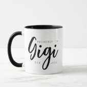 Mug Promu en Gigi Élégant Année EST Script (Gauche)