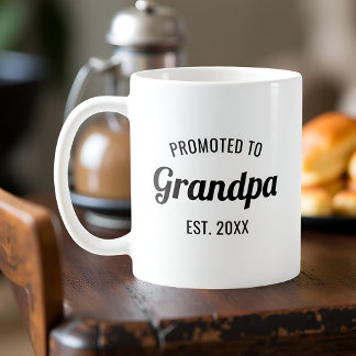 Mug Promu Grand-Père Date Personnalisée