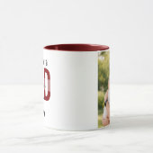 Mug Promu Papa Photo Personnalisé | Premier Père (Centre)