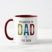 Mug Promu Papa Photo Personnalisé | Premier Père (Gauche)