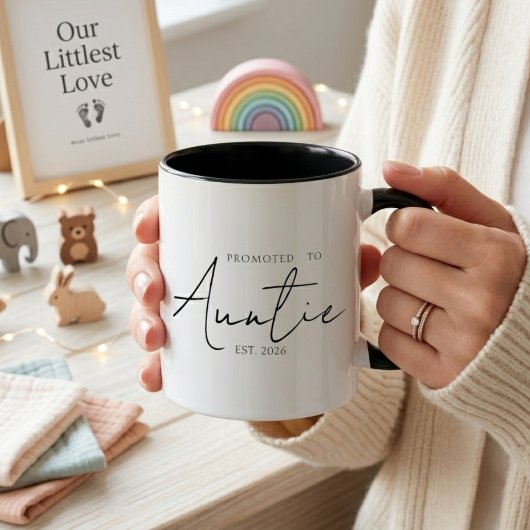 Mug Promu Tatie Élégant Année de Création Script