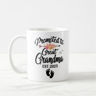 Mug Promue arrière-grand-mère est 2025 Floral Vintage
