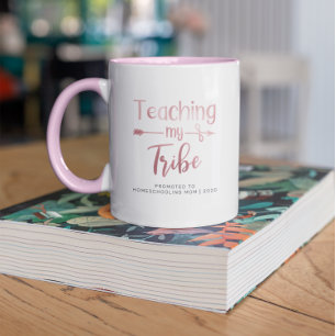 Mug Promue en Maman à la maison   Rose Gold