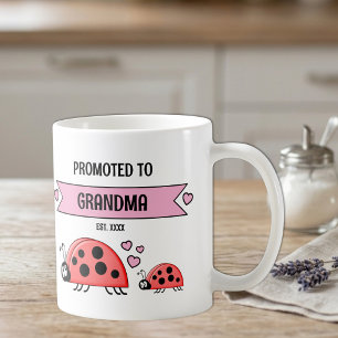 Mug Promue grand-mère coccinelles roses