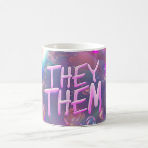 Mug Prononononononononononounes Eux/Eux Art numérique