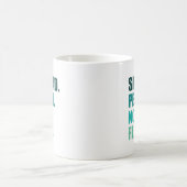 Mug Propager la paix sans craindre le texte vert (Centre)