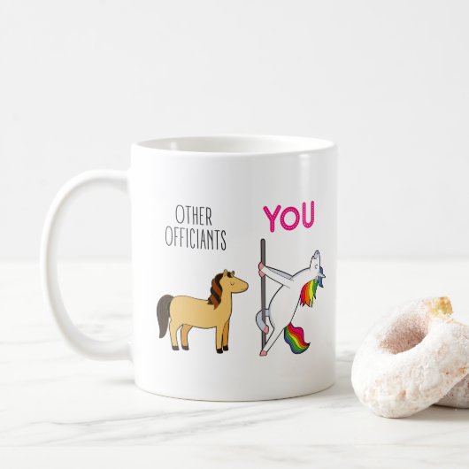 Mug Proposition amusante d'un mariage Unicorn (Avec donut)