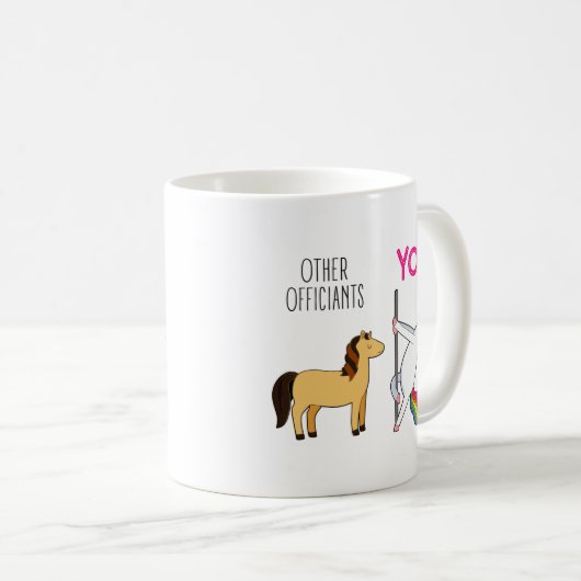 Mug Proposition amusante d'un mariage Unicorn (Devant droit)