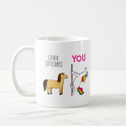 Mug Proposition amusante d'un mariage Unicorn (Gauche)