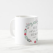 Mug Proposition de Bridesmaid Boug d'aquarelle bothani (Devant gauche)