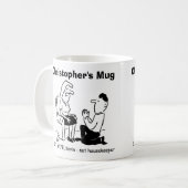 Mug Proposition De Mariage Awkward. Ajoutez Nom Choix. (Devant gauche)
