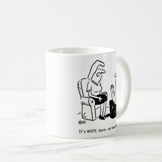 Mug Proposition De Mariage Awkward. Drôle (Devant droit)