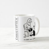 Mug Proposition de mariage délicate (Devant droit)