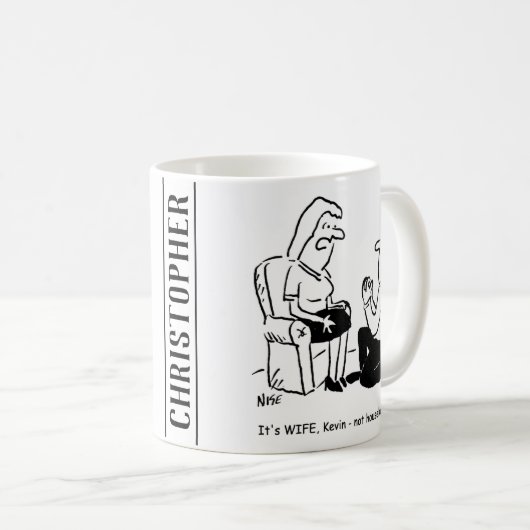 Mug Proposition de mariage délicate (Devant droit)
