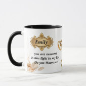 Mug Proposition de Mariage Élégant en Or - "Veux-t (Gauche)