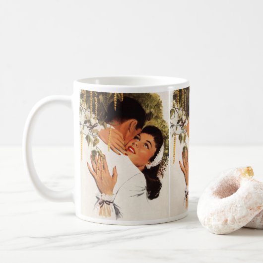 Mug Proposition de mariage vintage, Amour et Romance (Avec donut)