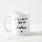 Mug Proposition du parrain Quieres Ser Mi Padrino (Gauche)