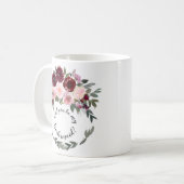Mug Proposition Entourage Courlande Florale Bourgogne  (Devant gauche)