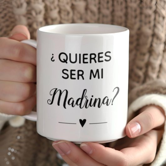 Mug Proposition Quieres Ser Mi Madrina Godmère
