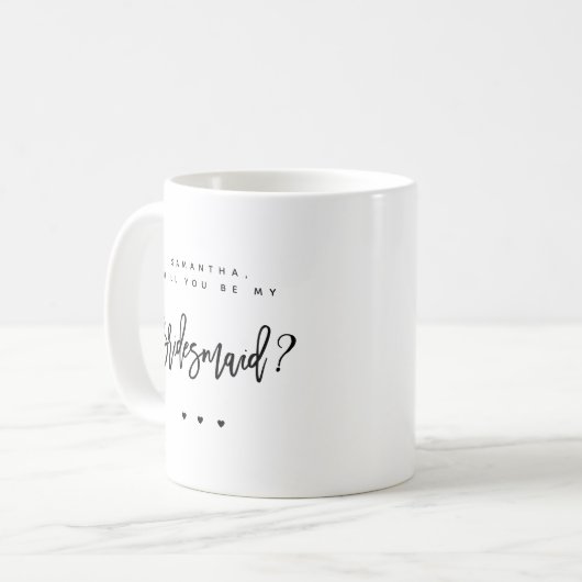 Mug Proposition simple et chic d'aide d'accueil (Devant gauche)