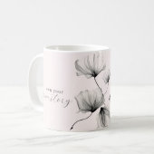 Mug Propre À Vous | Pétales de fleurs | Motivation (Devant gauche)