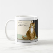 Mug Propriétaire chat tigré orange drôle de chat (Gauche)