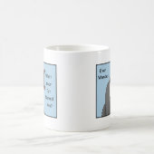 Mug Propriétaire de chat Drôle Nom de chat gris Blue (Centre)