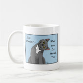 Mug Propriétaire de chat Drôle Nom de chat gris Blue (Gauche)