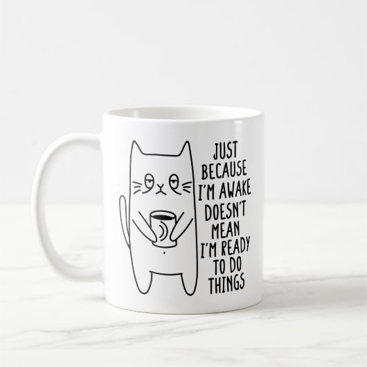Mug Propriétaire de chats juste parce que je suis Awak (Gauche)