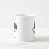 Mug Propriétaire de chien avec chien à l'ordinateur (Centre)