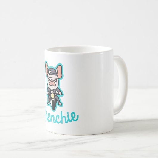 Mug Propriétaire de la moto Frenchie Biker Chien Frenc (Devant droit)