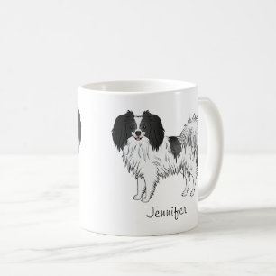 Mug Propriétaire de Phalène noir et blanc ou amateur d
