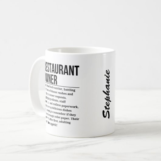 Mug Propriétaire du restaurant (Devant gauche)