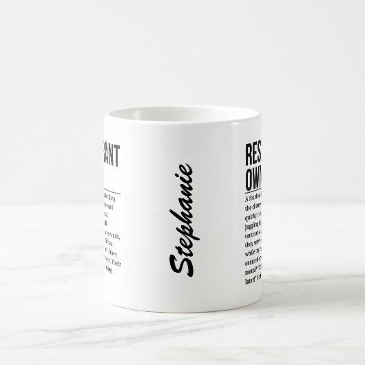 Mug Propriétaire du restaurant (Centre)