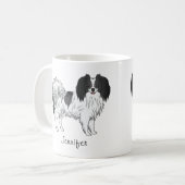 Mug Propriétaire Ou Amoureux des chiens De Chien Phalè (Devant gauche)