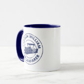 Mug Propriétaires de bateaux Pontoon personnalisés sty (Devant gauche)