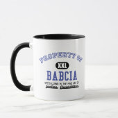 Mug Propriété de Babcia (Gauche)