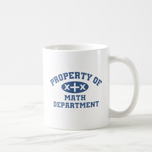 Mug Propriété de département de maths (Droite)