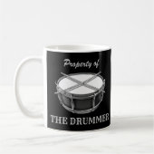 Mug Propriété de Drummer Snare Drumsticks Drumming (Gauche)