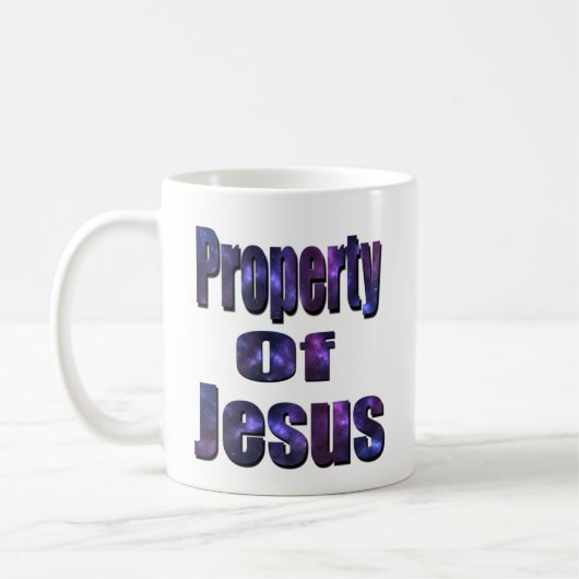 Mug Propriété De Jésus, Logo Religieux, (Gauche)