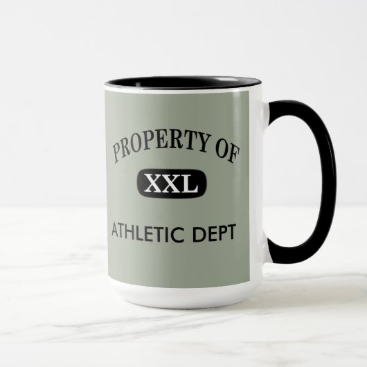 Mug Propriété de XXL Votre nom (Droite)