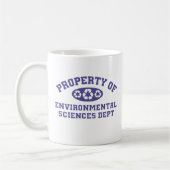 Mug Propriété Des Sciences De l'environnement (violet) (Gauche)