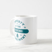 Mug Propriété du département de couture (Devant gauche)