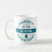 Mug Propriété du département de couture (Gauche)