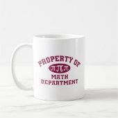 Mug Propriété Du Département Des Maths (Gauche)