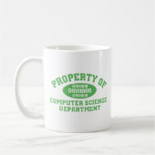 Mug Propriété Du Département Informatique (Vert) (Gauche)
