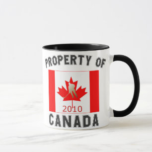 Mug Propriété du souvenir 2010 de drapeau d'hockey d