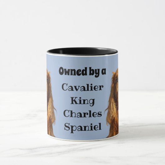 Mug Propriété D'Un Ruby Cavalier Roi Charles Spaniel M (Centre)